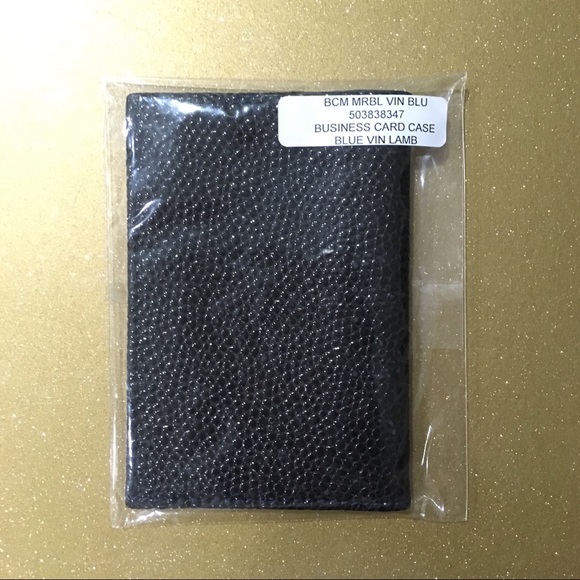 BARNEYS NEW YORK Marble Vin Lamb Business CardCase - Picture 2 of 6